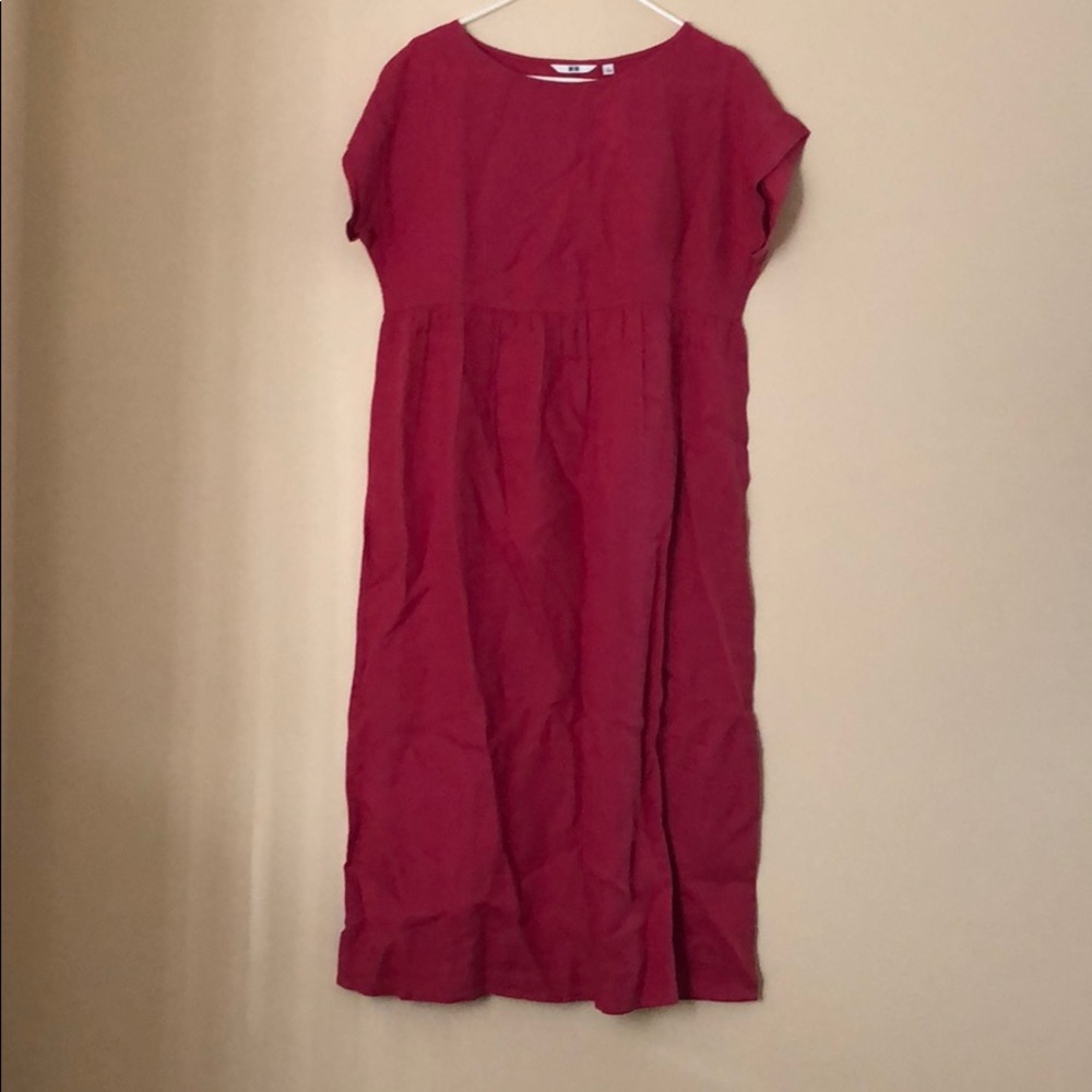 🚫 SOLD Pure Linen Summer Dress